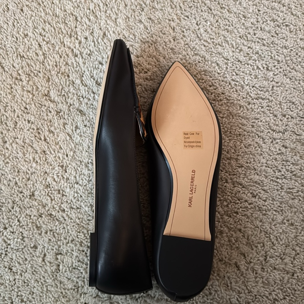 Karl Lagerfeld leather flats - Picture 4 of 6